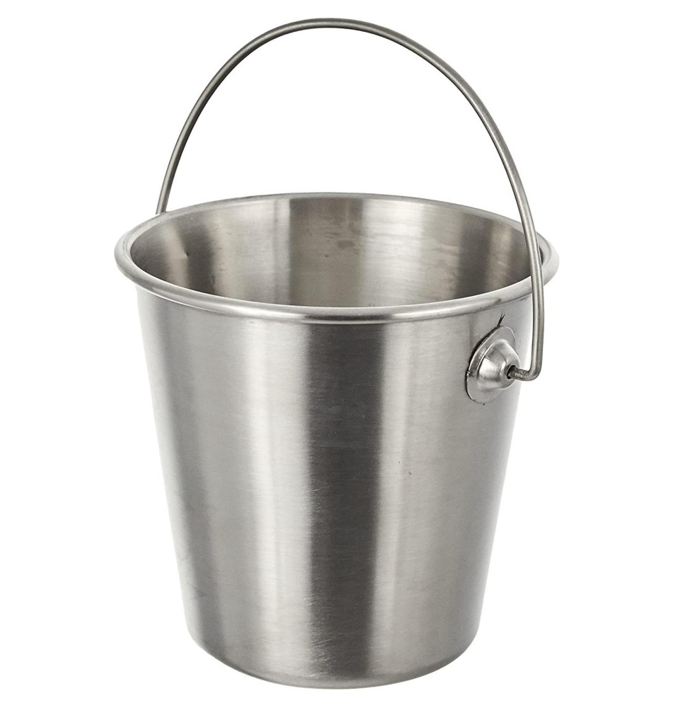 Seau inox Mini Diam 10cm H 15cm