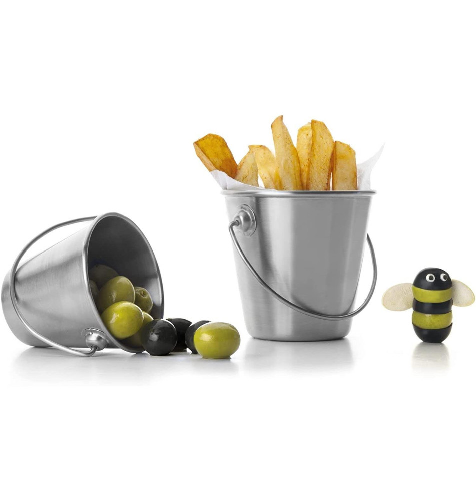 Seau Inox Diamètre 7,5cm Hauteur 9cm