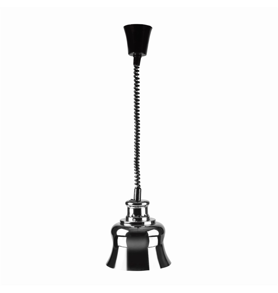 Lampe chauffante pour buffet Infrarouge Extensible Chromé 275W