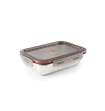 Récipient alimentaire Rectangle EcoInox Micro-ondes - 820 ml 20x15cm