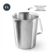 Pot Mesureur Inox 18/10 D 15cm 2 Litres