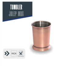 Timbale JULEP Mug 350ml cuivre mat, design