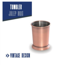 Timbale JULEP Mug 350ml cuivre mat, design