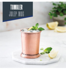 Timbale JULEP Mug 350ml cuivre mat, design