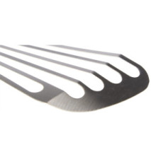 Spatule Flexible 30cm à Poisson Acier Inoxydable Noir 17 cm