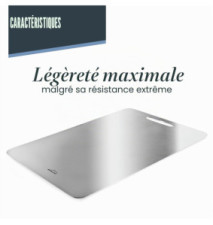 Planche à découper Titanium en titane 25x36 cm