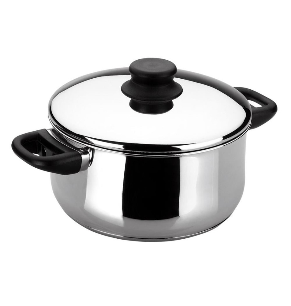Faitout Garinox avec Couvercle 22 cm / 4 Litres Inox 18/10