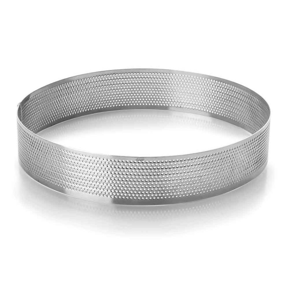 moule perfore pour tarte diamètre 12 x 3,5 cm