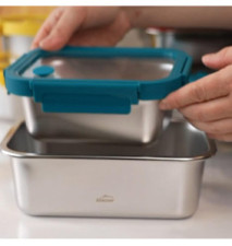 Boite Conservation ETERN Inox 1800ml Apte Micro-ondes