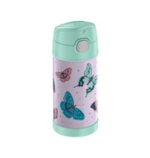 Gourde isotherme FUNTAINER Straw Bottle, papillons