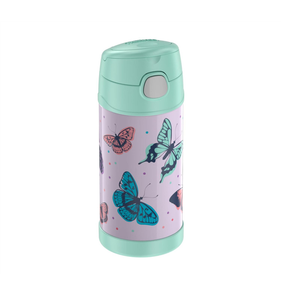 Gourde isotherme FUNTAINER Straw Bottle, papillons