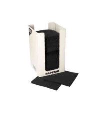 Serviette cocktail PUNTO, 200 x 200 mm, noir