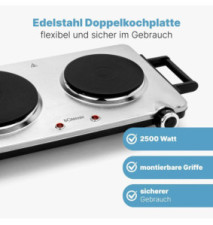 Double plaque de cuisson 2500W DKP 5033 ECB