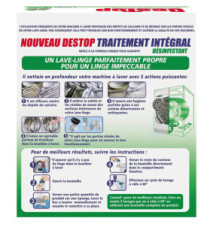 Lot de 2 flacons de 250 ml Nettoyant complet lave-linge traitement intégral