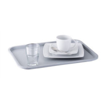 Plateau self-service, (L)450 x (P)355 mm, gris