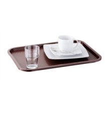 Plateau self-service, (L)410 x (P)305 mm, marron