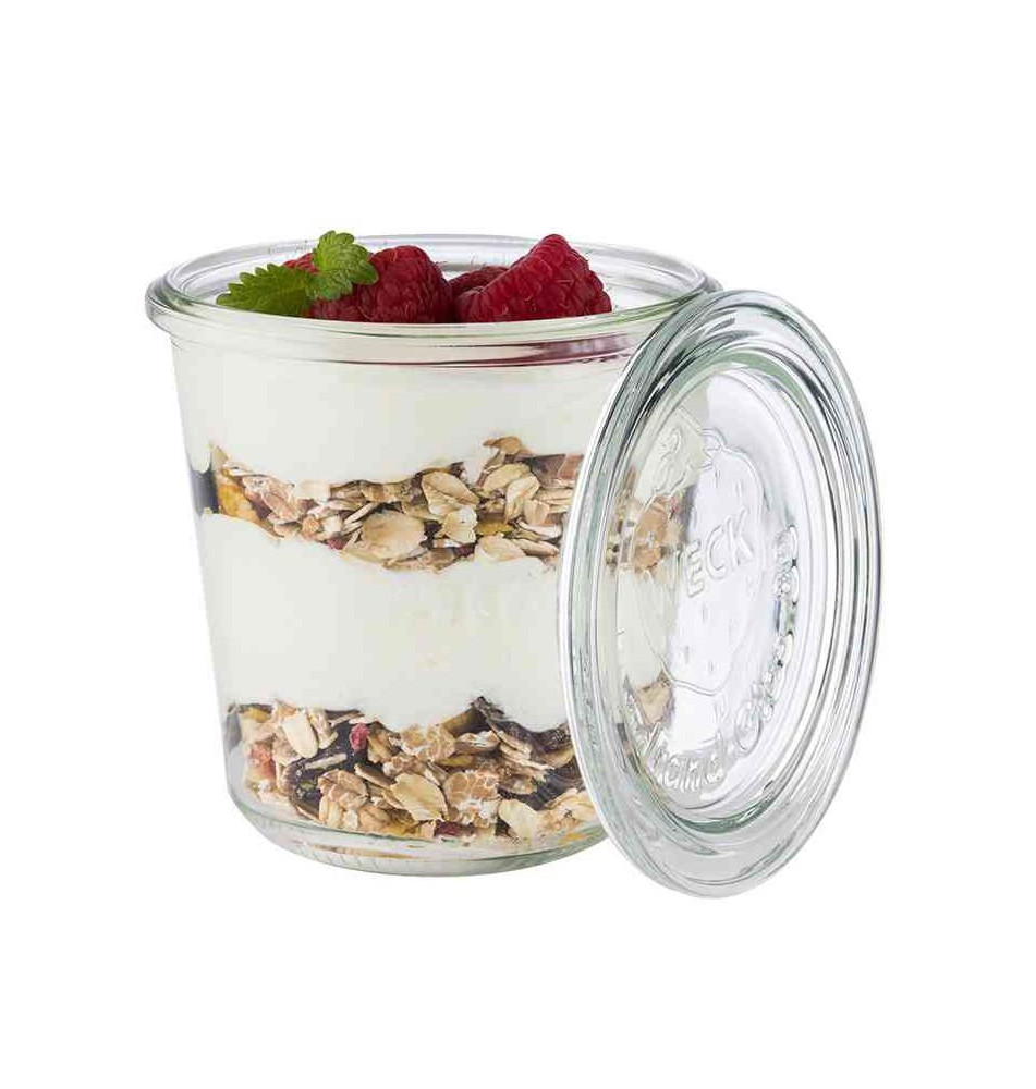 Bocal Weck avec couvercle, forme à retourner, 290 ml, x6