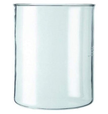Verre de rechange sans bec, pour cafetière à piston 4 tasses, 0.5 l