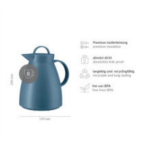 Pichet isotherme DAN, 1,0 litre, vintage indigo