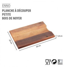 Planche à découper Enno - Petite 20x30cm - Bois de Noyer