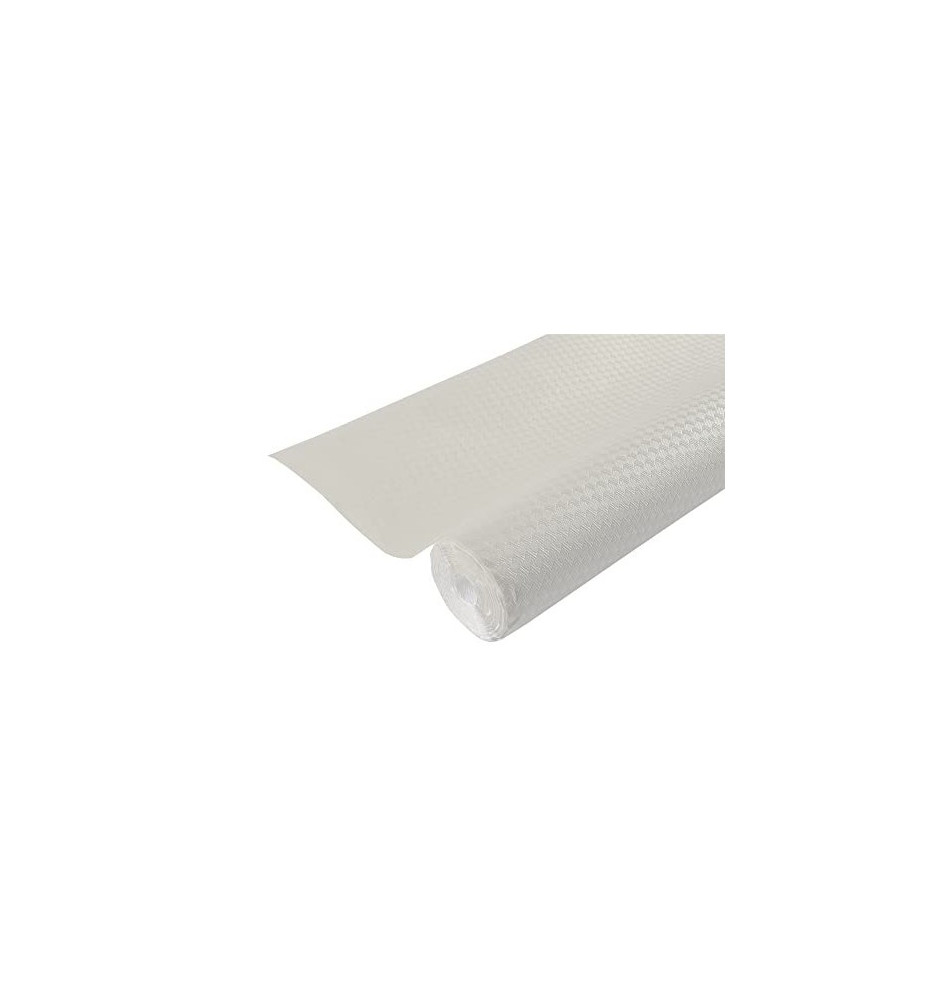 Nappe en papier gaufré, (l)1,18 x (L)20 m, blanc