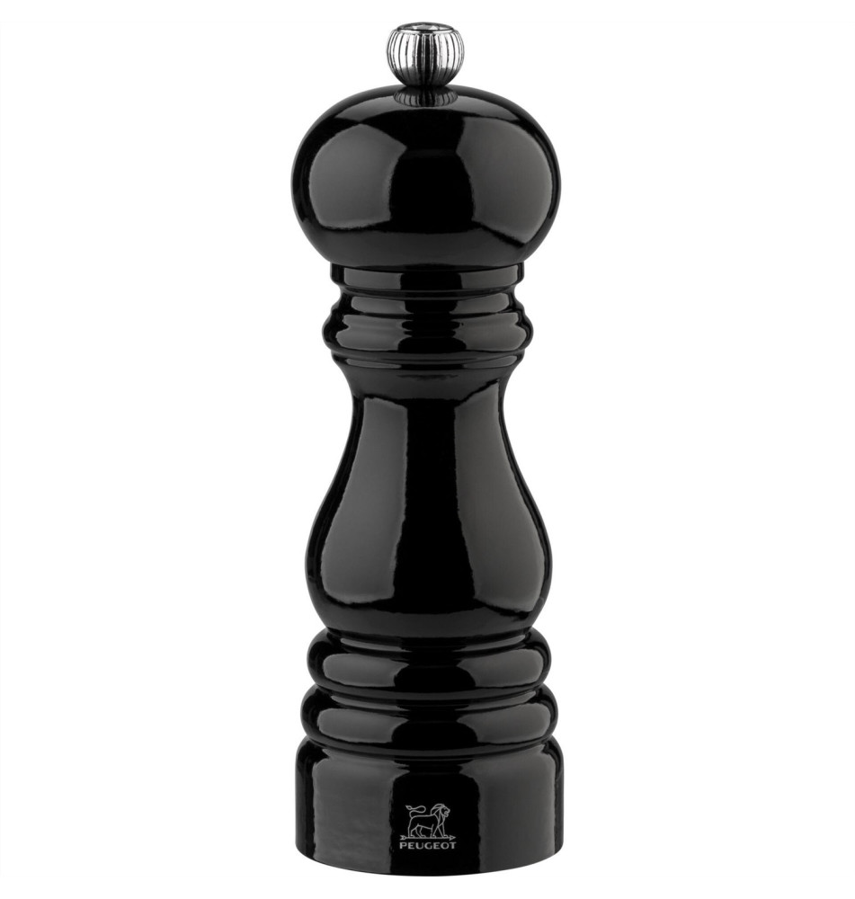 Moulin à Poivre Paris 18cm Hêtre Noir laqué