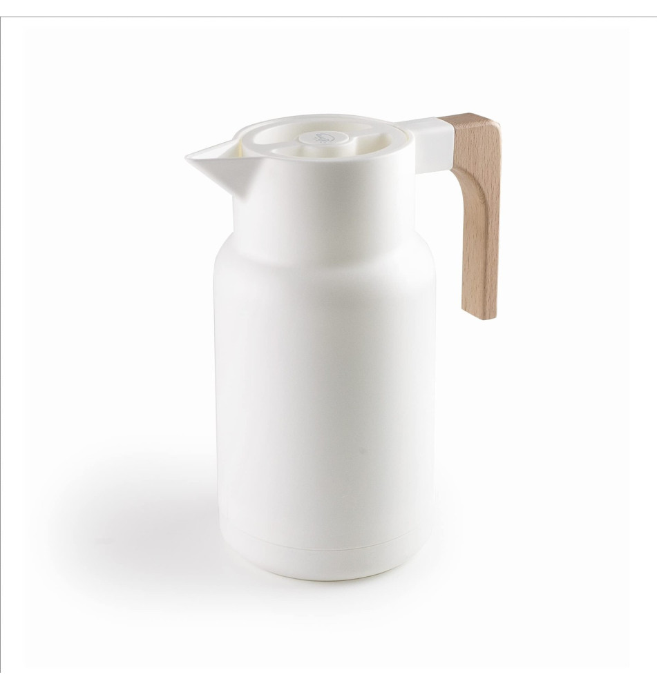 Pichet Isotherme WOOD BLANCHE 1L