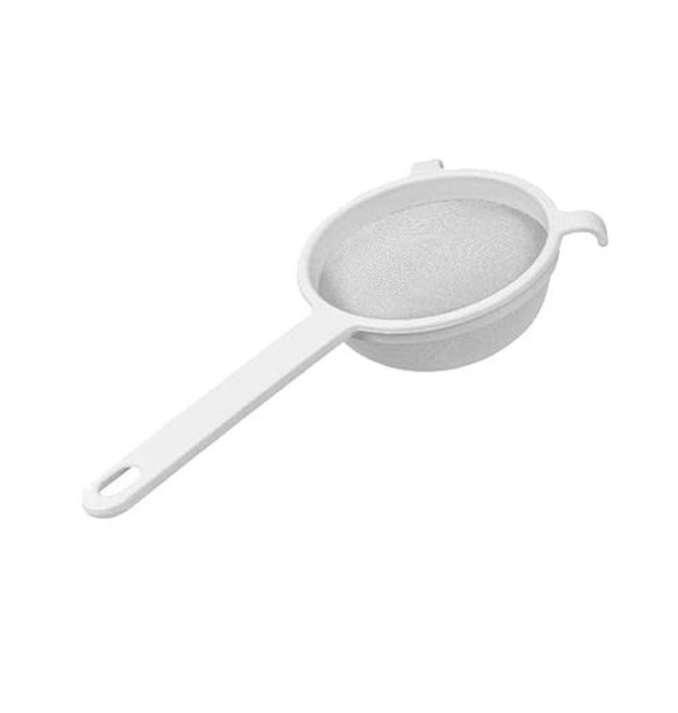 Passoire en plastique, fin, diamètre: 100 mm, blanc