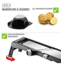 Mandoline de cuisine LAOLA noir