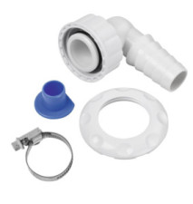Raccord de siphon pr siphon encastré ds le mur ss ouvert. de nettoyage