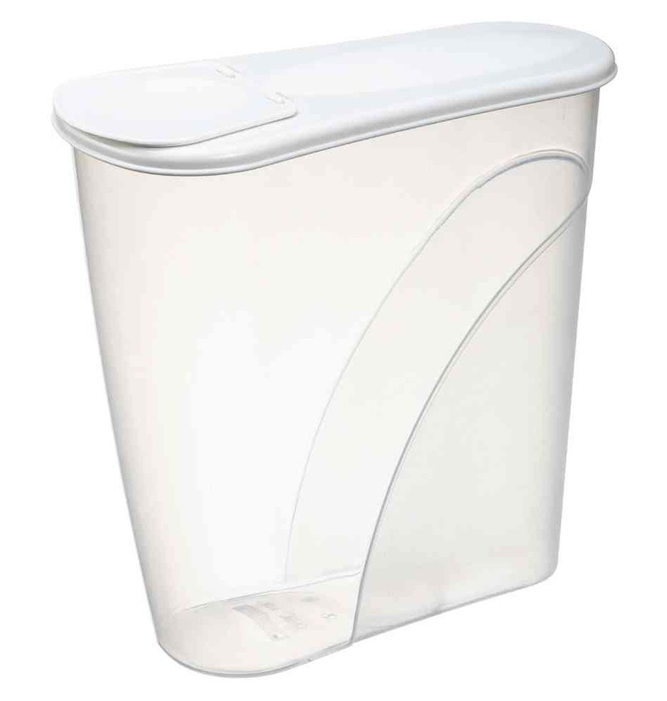 Boîte à céréales Margerit, 2,6 litres, blanc
