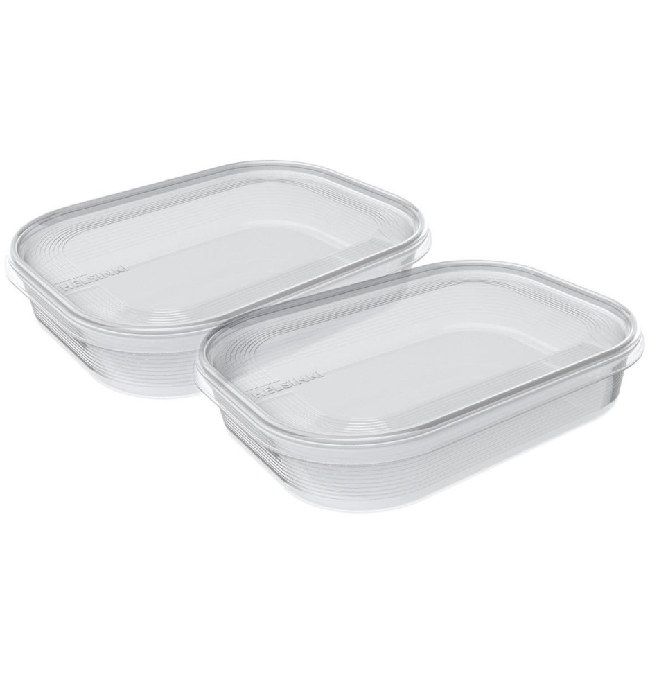 Set de 2 Boîtes Rectangulaires Pour Frigo Et Congélateur 700 Ml