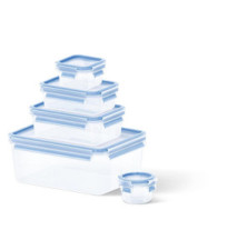 Boîte de Conservation MASTERSEAL FRESH set 5 boîtes 0.15 & 0.25 & 0.55 &1 & 3.70L BLEU