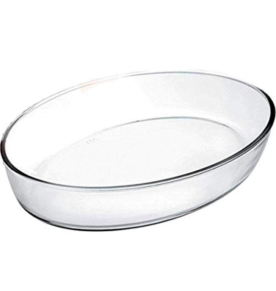 Plat Ovale Kristall Verre 26x18x6 cm Transparent