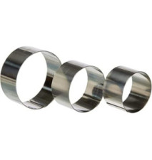 Lot de 3 emporte-pièces : 7+8+10 cm en Inox 4,5 CM