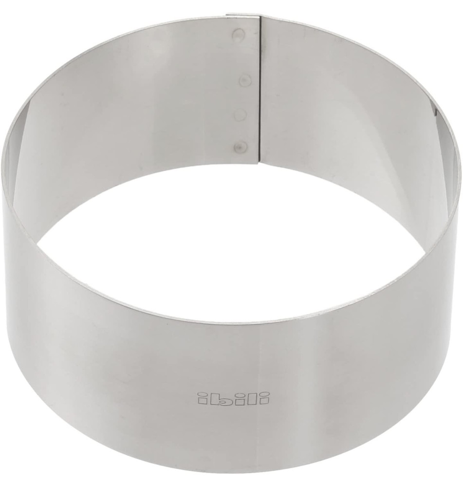 Cercle Inox à patisserie diam 10 cm H 4,5 cm