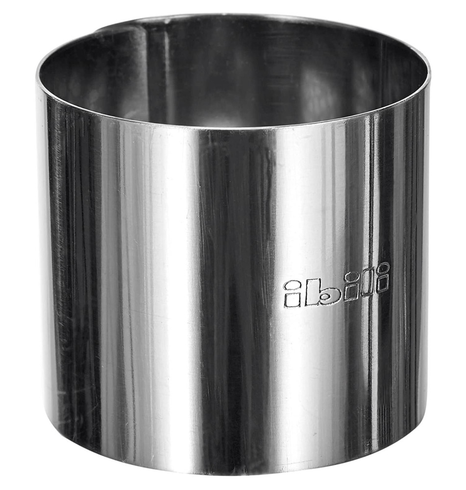 Cercle de patisserie en inox D 5 x 4,5 cm