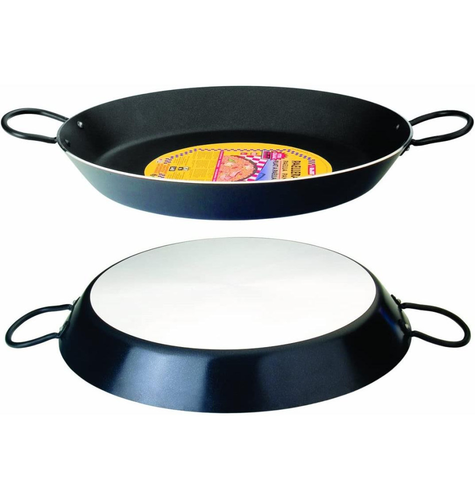 Plat à Paella Nero 42 cm Aluminium (10 personnes)