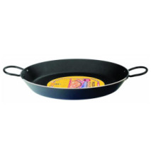 Plat à Paella Nero 38 cm Aluminium (8 personnes) Noir