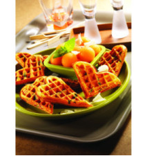 Coffret Snack Collection - Lot de 2 plaques gaufre cœur+1 livre de recettes