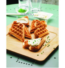 Coffret Snack Collection - Lot de 2 plaques gaufre cœur+1 livre de recettes