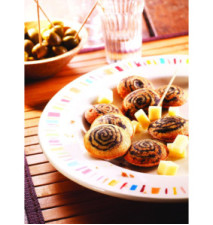Coffret Snack Collection Lot de 2 plaques mini bouchées+1 livre de recettes