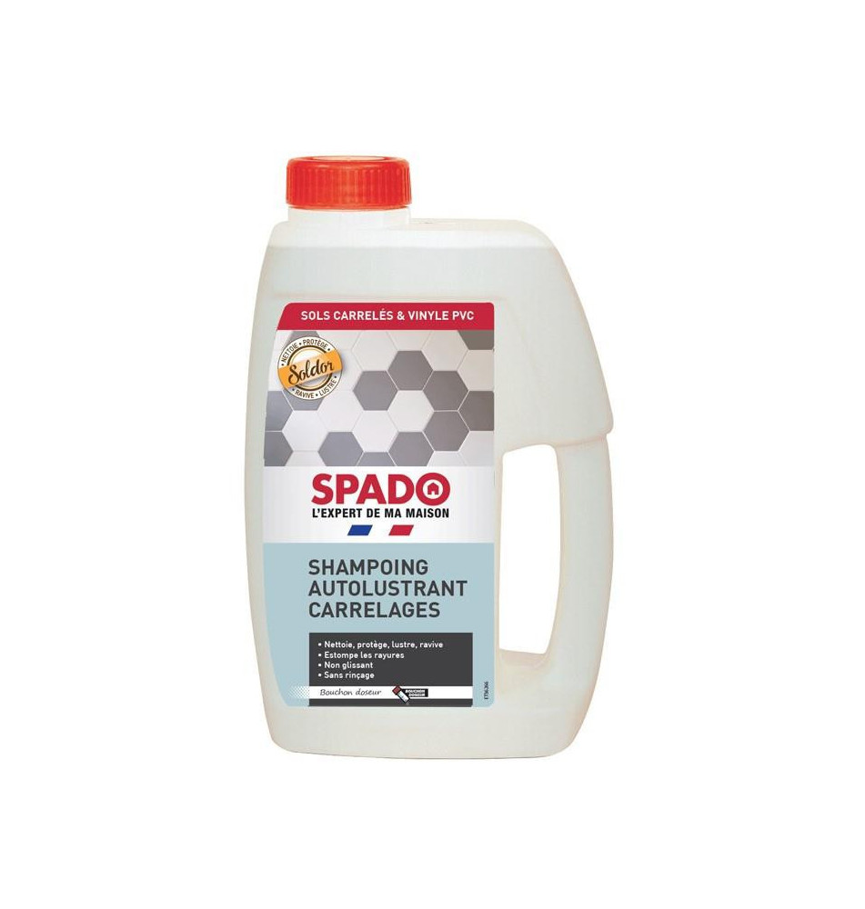 Flacon 1 l Shampoing Autolustrant Carrelages Soldor