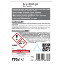 Flacon 750 g Acide Oxalique - Sel D'Oseille