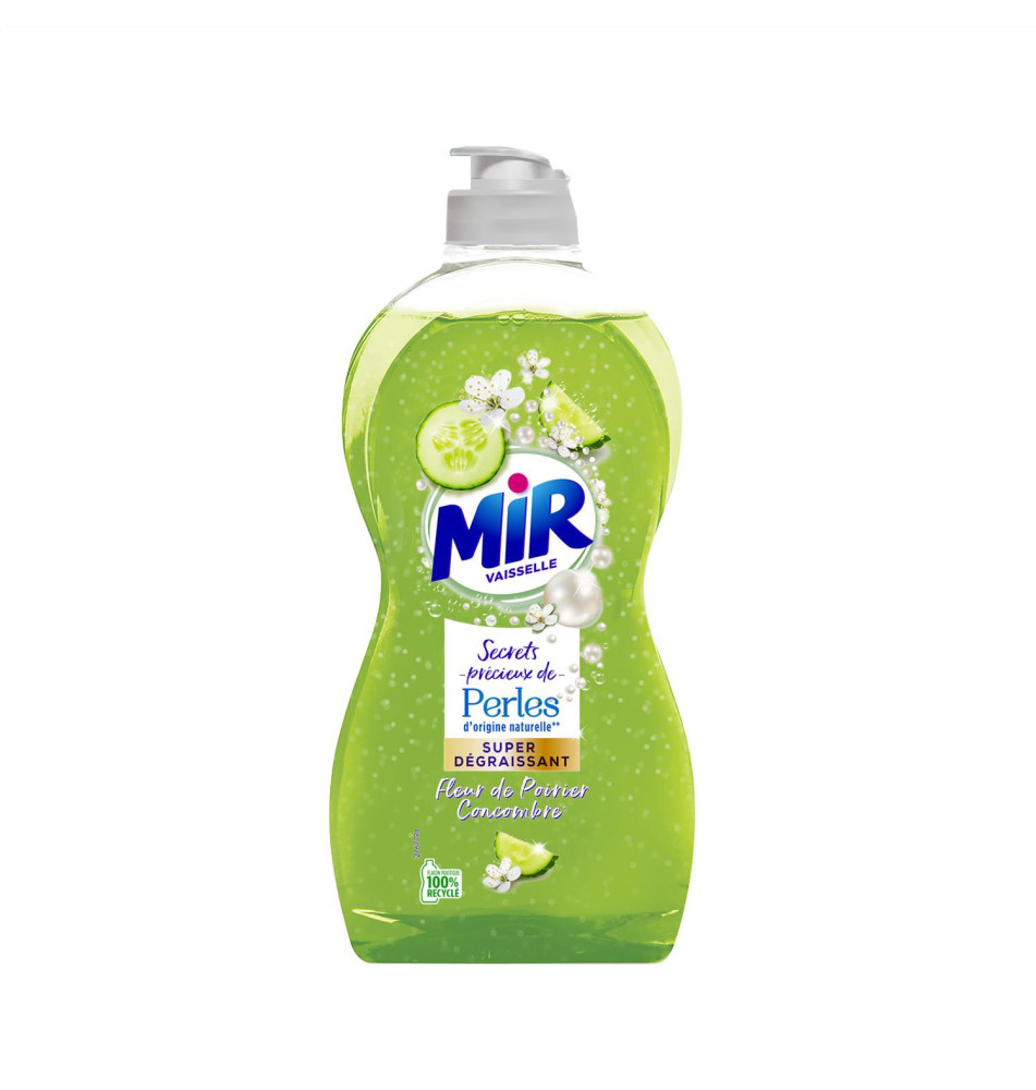 Vaisselle Secrets de Perles – Liquide Vaisselle (450mL) – Fleur de Poirier & Concombre – Vaisse...