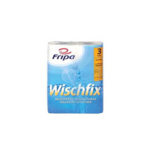 Paquet de 2 Rouleaux d'essuie-tout Wischfix 3 couches extra blanc