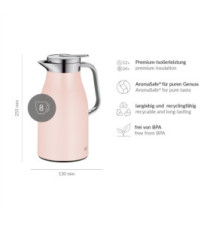 Pichet isotherme SKYLINE, 1,0 litre, pastel rose