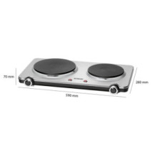 Double plaque de cuisson 2500W DKP 5033 ECB