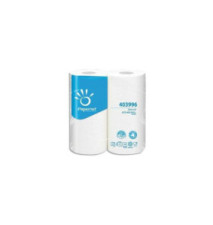 Paquet de 2 Essuie-tout 2 plis pure cellulose  L11,80 mètres Blanc
