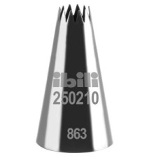 Douille de pâtisserie Inox Forme d'étoile Multi Branche 10 mm